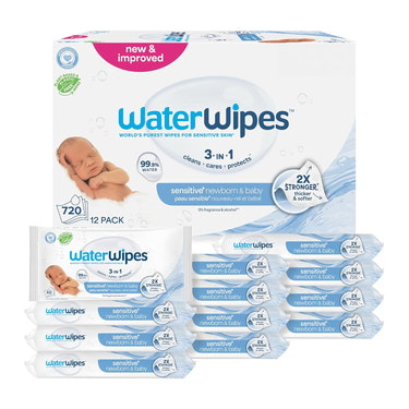 WaterWipes Baby Wipes, Unscented, 720 Count
