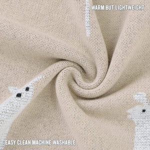 Whimsy Collection - Luxury 100% Cotton Knit Swaddle Baby Blanket
