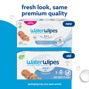 WaterWipes Baby Wipes, Unscented, 720 Count