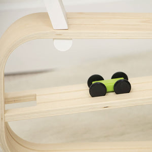 Wooden Car Ramp Racer | Montessori Rolling Track Toy for Toddlers