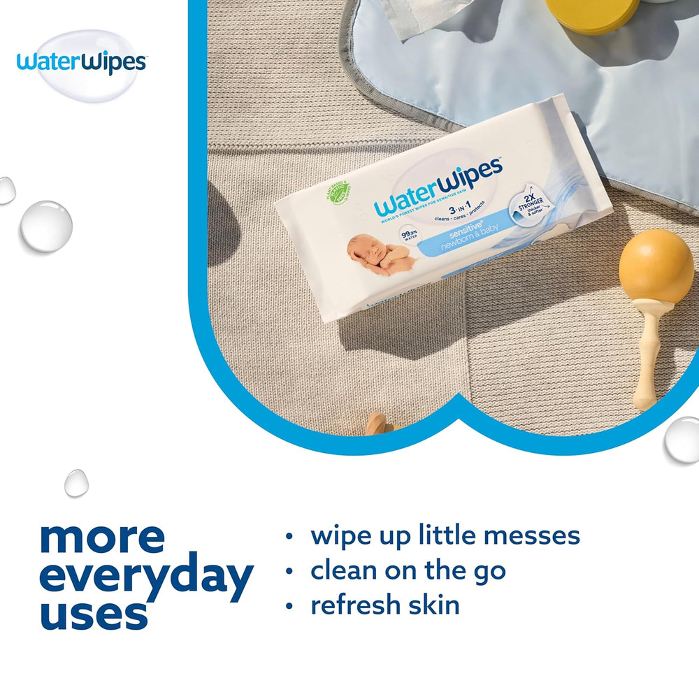 WaterWipes Baby Wipes, Unscented, 720 Count