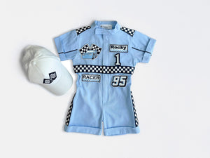 Costumes Club Handmade Race Car Driver Costume for Toddlers - Halloween Costume, Cars Boys Racing Outfit, Toddler Racer Suit by Costumes Club