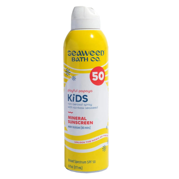 The Seaweed Bath Co - Kids Papaya Sunscreen, 6 fl oz - Gentle Sun Protection