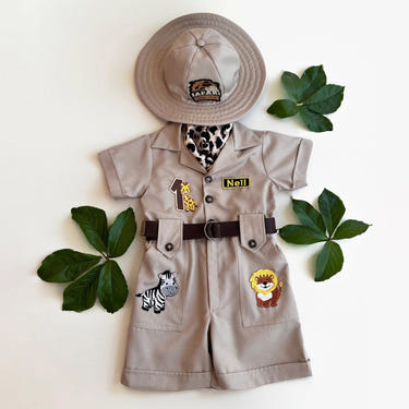 Add-on for Personalized Handmade Safari Explorer Costume for Toddler - Zoo Keeper Jumpsuit for Kids - Halloween Safari Guide Outfit