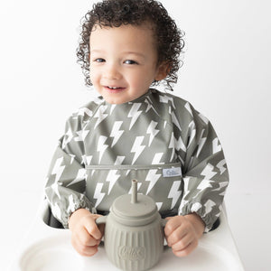 The Grayson Long Sleeve Bib - Lightning Bolts