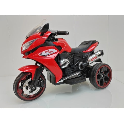 Kids' 12V Electric Motorcycle with Light-Up Training Wheels
