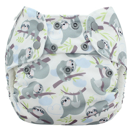 One Size Pocket Diapers in angle view, perfect for eco-friendly baby clothing. Inserts not included.