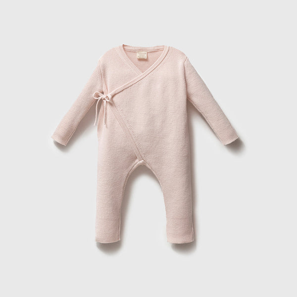 Knit Heirloom Organic Kimono-Pink