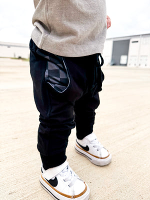 Charcoal Checkers - Joggers