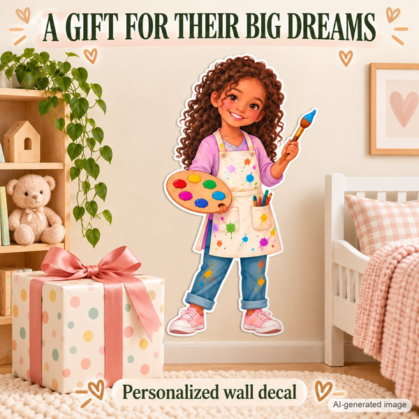 Personalized Artist Wall Decal from Photo, Dream Job Sticker, image 9