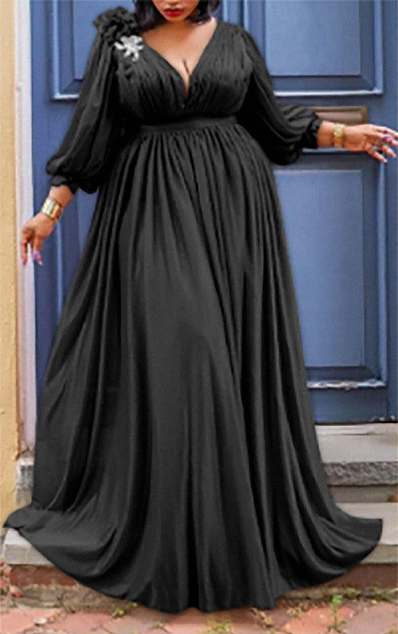 Commuter Plus Size Women's Dress - European & American Style