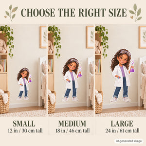 Personalized Scientist Wall Decal from Photo, Dream Job Sticker, image 7