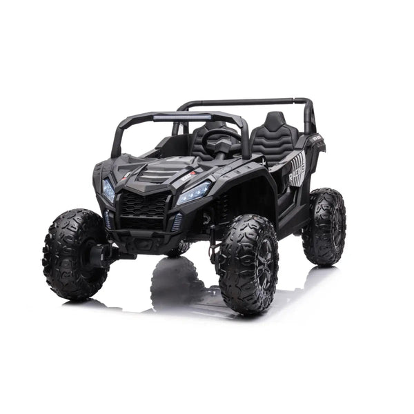 24V Freddo Dune Buggy Buccaneer 2 Seater Ride-on for kids, angled view showcasing its fun design and features.