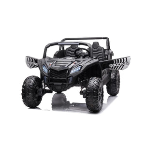 24V 4x4 Freddo Dune Buggy Buccaneer 2 Seater Ride-on in vibrant colors, angled view showcasing its design and features.