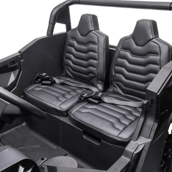 24V 4x4 Freddo Dune Buggy Buccaneer 2 Seater Ride-on in angle view, perfect for adventurous kids.