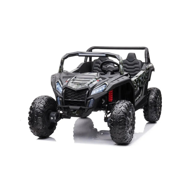 24V Freddo Dune Buggy Buccaneer 2 Seater Ride-on for kids, angled view showcasing its fun design and features.