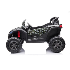 24V 4x4 Freddo Dune Buggy Buccaneer 2 Seater Ride-on from an angle, perfect for adventurous kids.