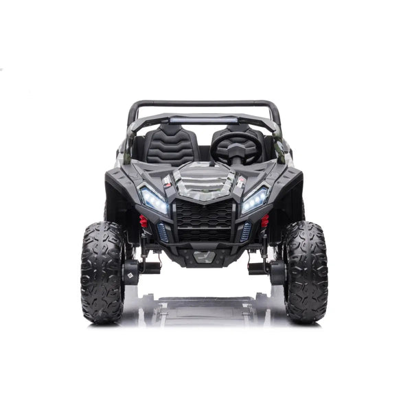 24V 4x4 Freddo Dune Buggy Buccaneer 2 Seater Ride-on in vibrant colors, angled view showcasing its rugged design.
