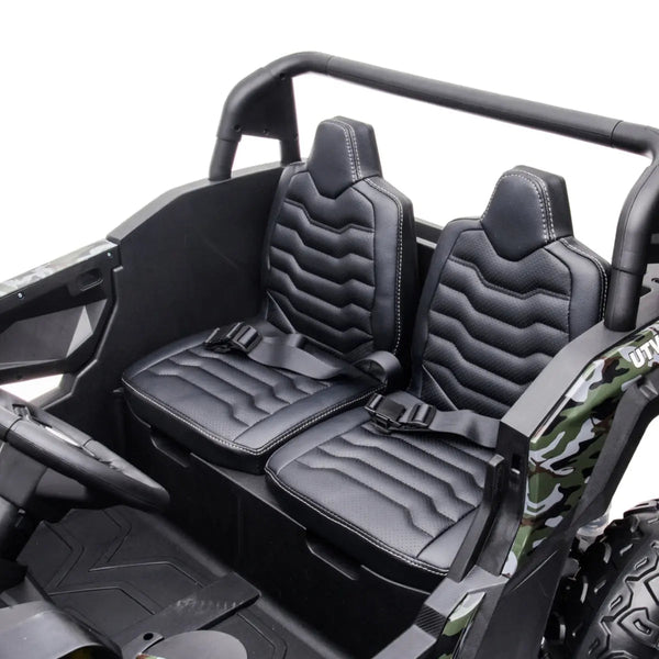 24V Freddo Dune Buggy Buccaneer 2 Seater Ride-on for kids, angled view showcasing its fun design and features.