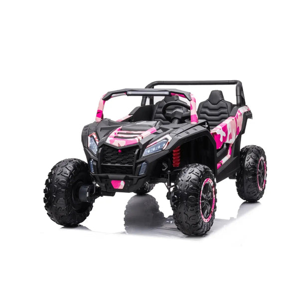 24V 4x4 Freddo Dune Buggy Buccaneer 2 Seater Ride-on at a 35-degree angle, perfect for adventurous kids.