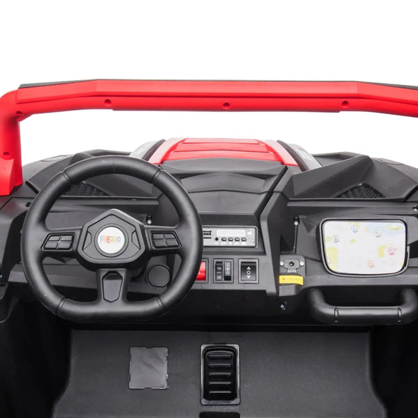 24V Freddo Dune Buggy Buccaneer 2 Seater Ride-on for kids, showcasing dynamic design and fun features.