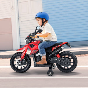 Kids' 12V Electric Ride-On Motorcycle with LED Lights