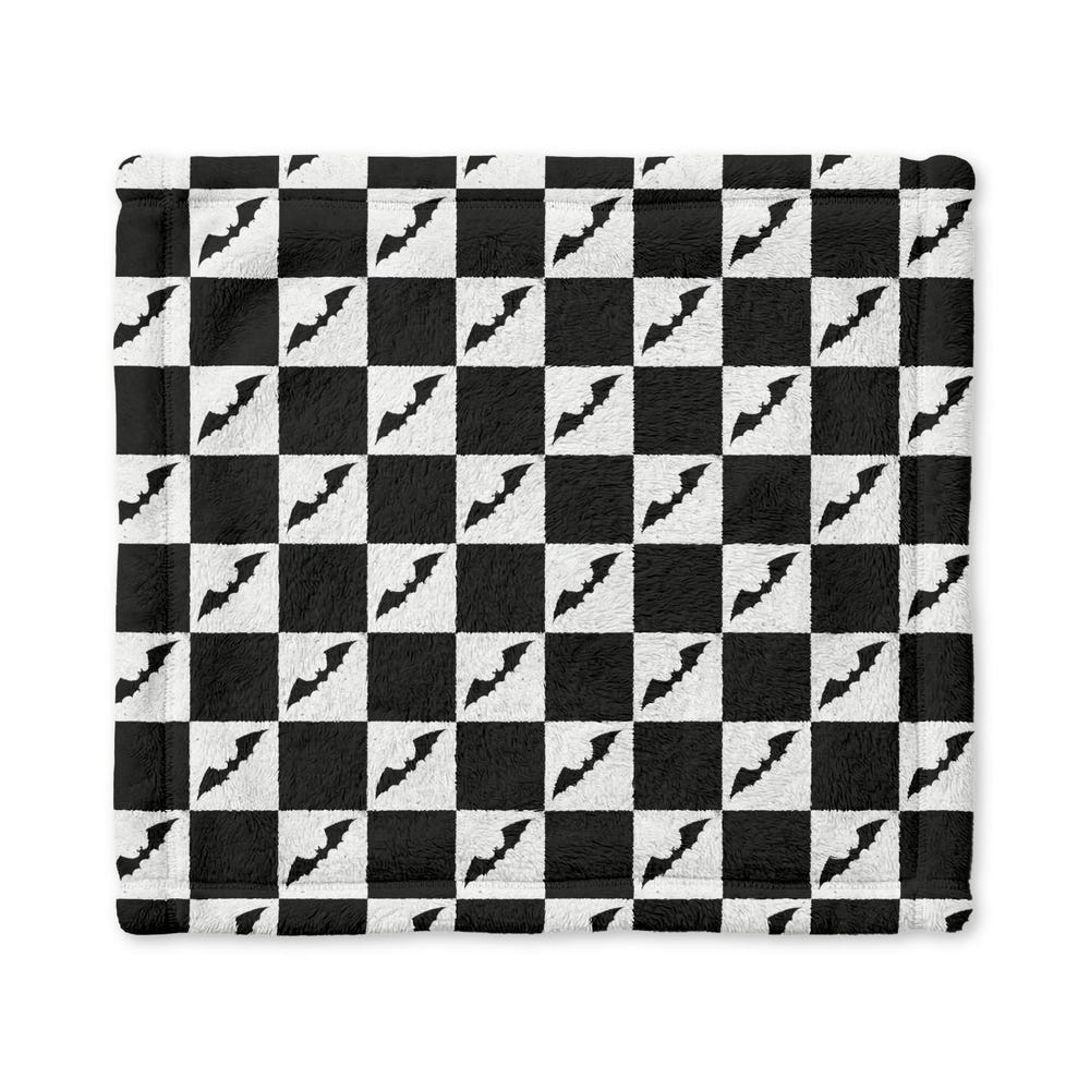 Checkered Bats Minky Lovey Blanket