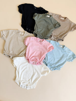 Short Sleeve Bubble Romper - MOOGCO Baby