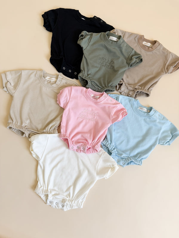 Short Sleeve Bubble Romper - MOOGCO Baby