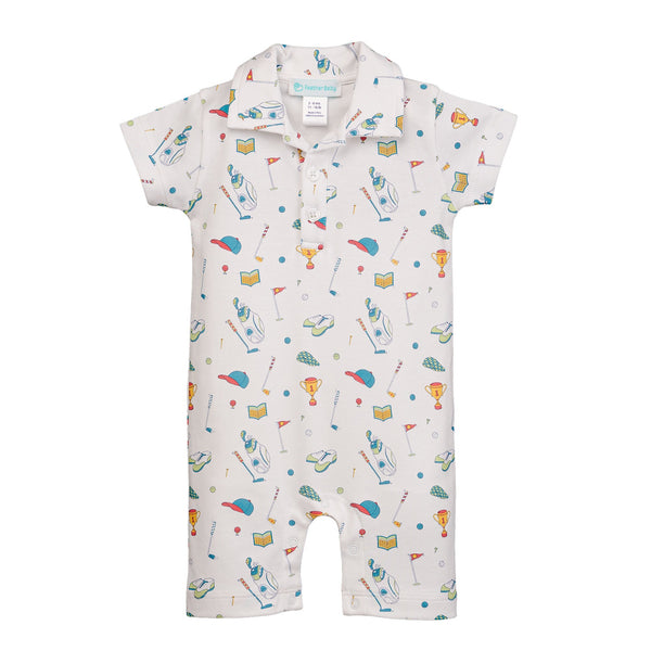 Collared Romper - Little Links