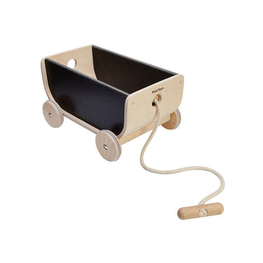 Black wagon stroller for babies, perfect for outdoor adventures and family outings.