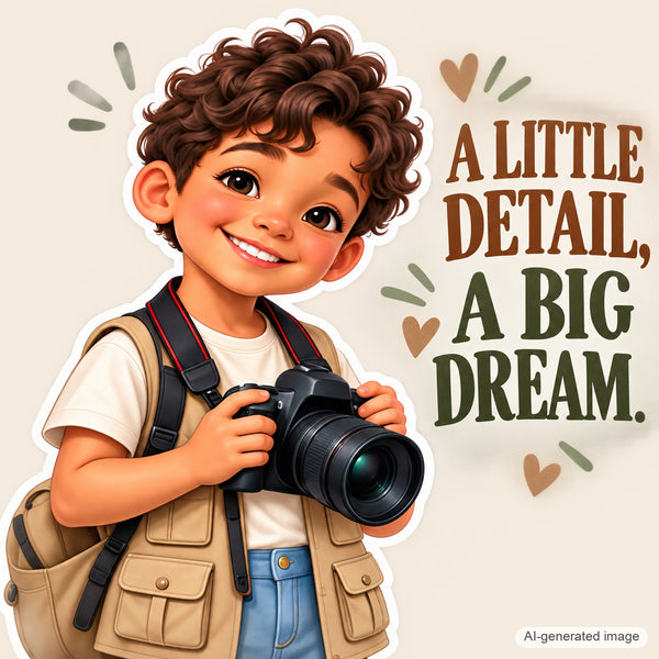 Personalized Photographer Wall Decal from Photo, Dream Job Sticker, image 12