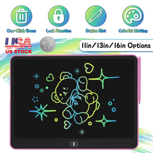 LCD Writing Tablet for Kids with Stylus & Lock Function
