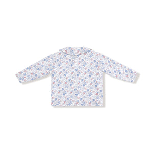 Country Girl Floral - Quilted Jacket with Peter Pan Collar