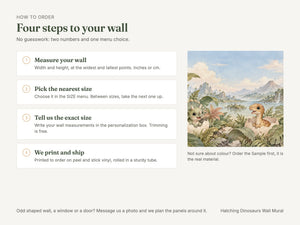 Watercolor Hatching Dinosaurs Wall Mural, image 6