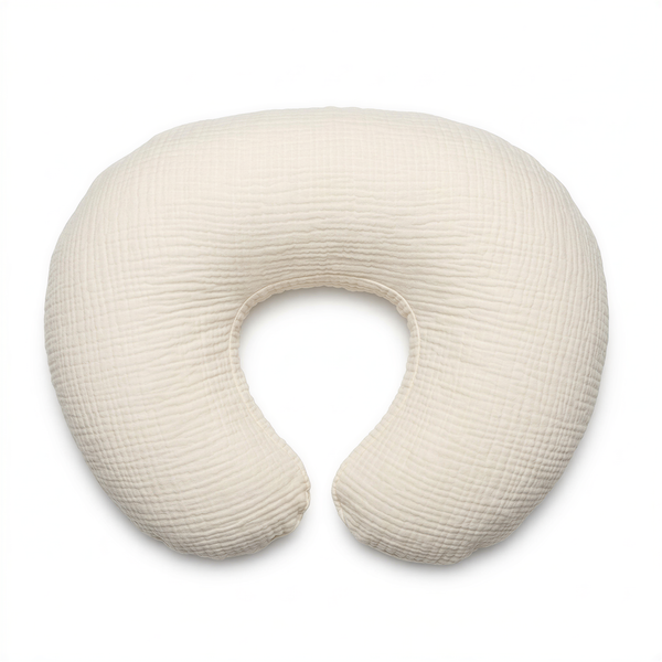 Wendy Anne C-Shaped Nursing Pillow Cover Organic Cotton Gauze