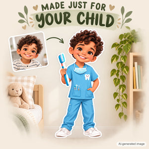 Personalized Dentist Wall Decal from Photo, Dream Job Sticker, image 14