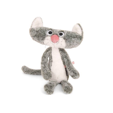 Cat Plush Stuffed Toy by Moulin Roty - Soft, cuddly companion for babies and toddlers. Perfect for playtime and comfort.