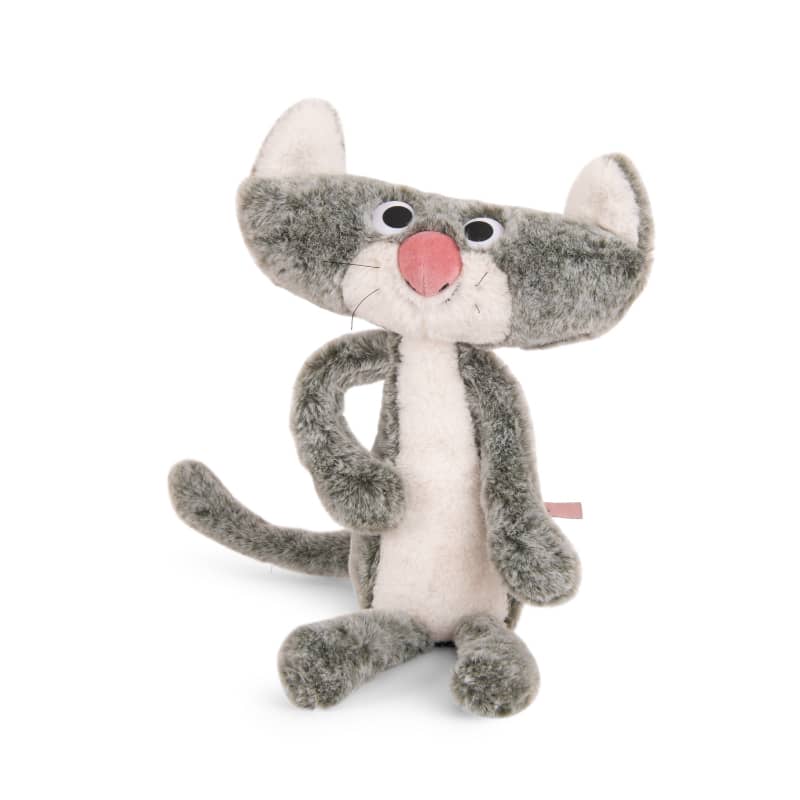 Cat Plush Stuffed Toy by Moulin Roty - Soft, cuddly companion for babies and toddlers. Perfect for playtime and comfort.