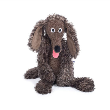 Large Dumpster The Dog plush toy by Moulin Roty - soft, cuddly stuffed animal for babies and toddlers.
