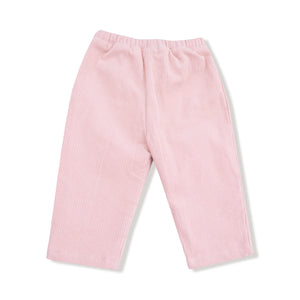 Veiled Pink - Cord Paperbag Pant with Bamboo Lining
