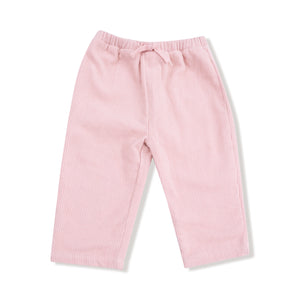 Veiled Pink - Cord Paperbag Pant with Bamboo Lining