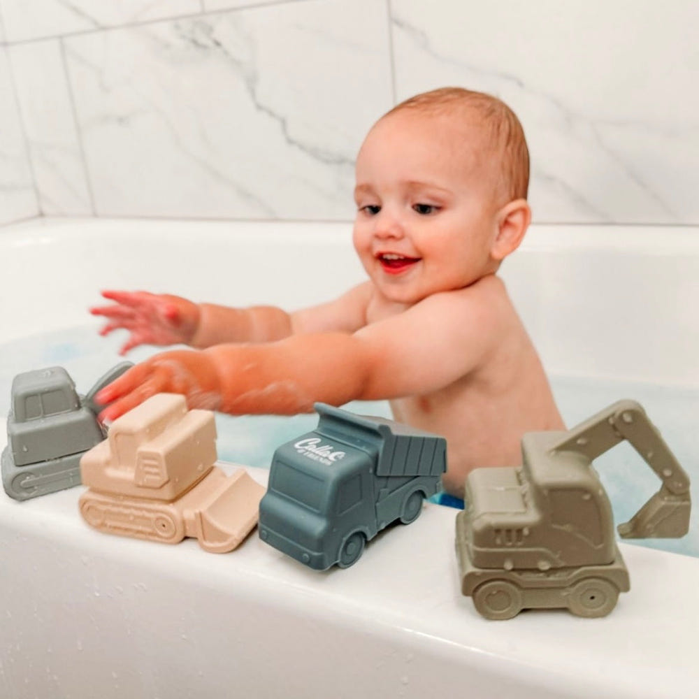 Grant’s Truck Bath Toys for babies - fun, colorful sand and beach toys for water play and imaginative adventures.