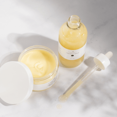 "2-Step Stretch Mark Prevention Bundle for effective skincare and wellness during pregnancy."