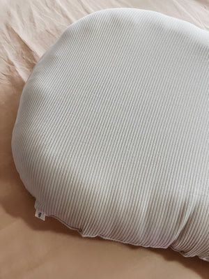 Oat Ribbed Baby Lounger Cover