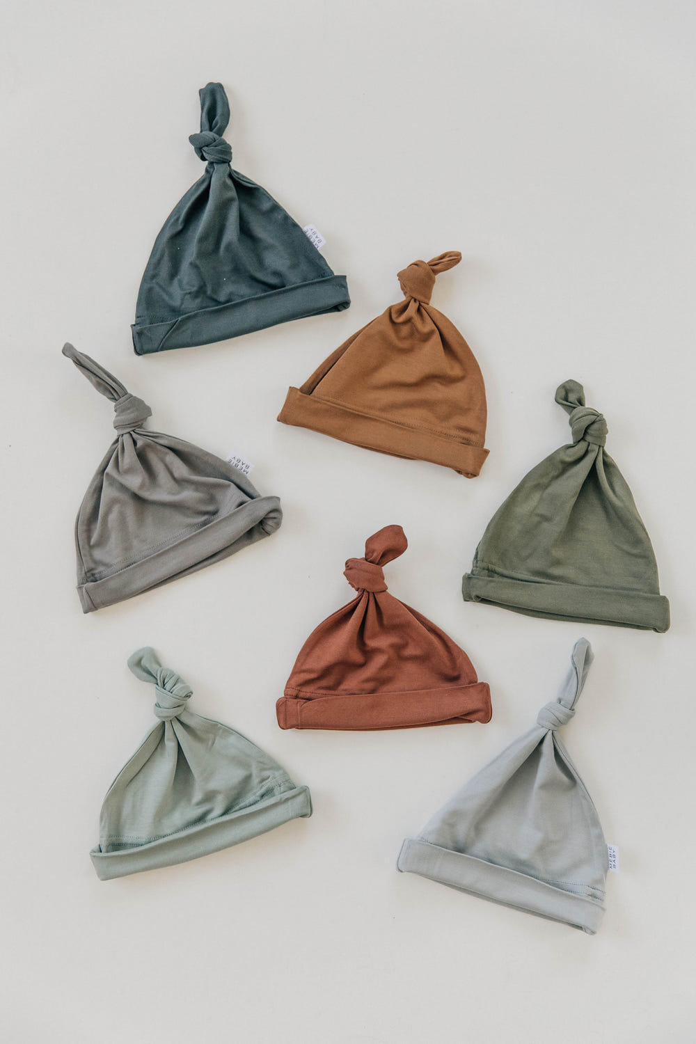 Stone Bamboo Newborn Knot Hat - MOOGCO Baby