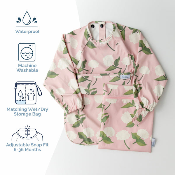 The Grayson Long Sleeve Bib - Strawberry Patch