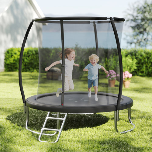 8FT Outdoor Heavy-Duty Recreational Trampoline - Safety Net