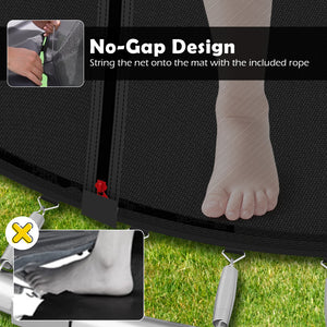 8FT Outdoor Heavy-Duty Recreational Trampoline - Safety Net