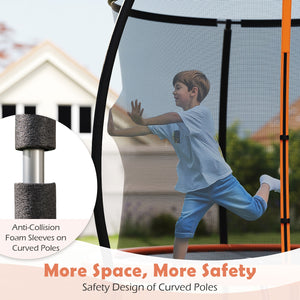 8FT Outdoor Heavy-Duty Recreational Trampoline - Safety Net